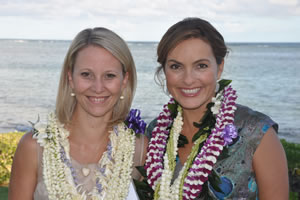 Maile Zambuto and Mariska Hargitay