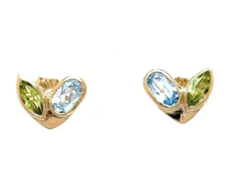 Joyful Heart 14K Gold Studs