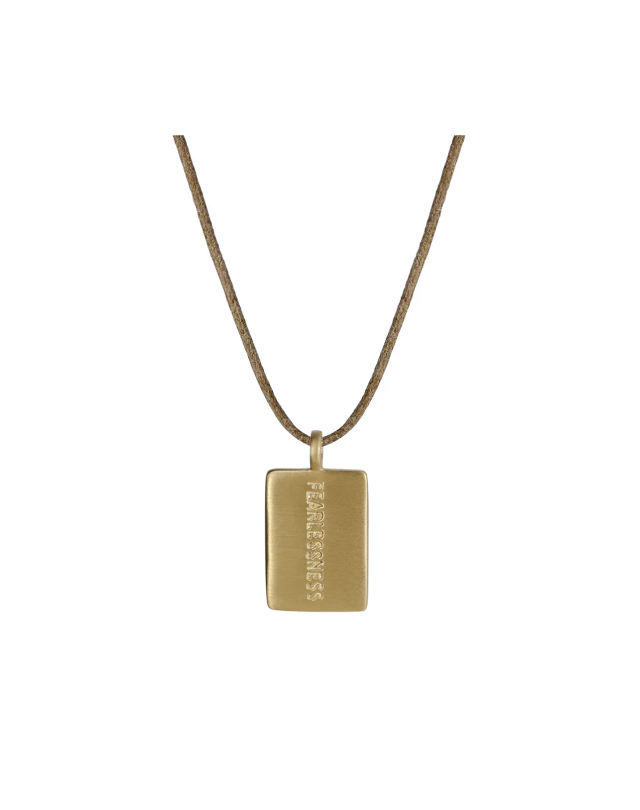 JHF Fearless Tag on Cord | 10K Gold