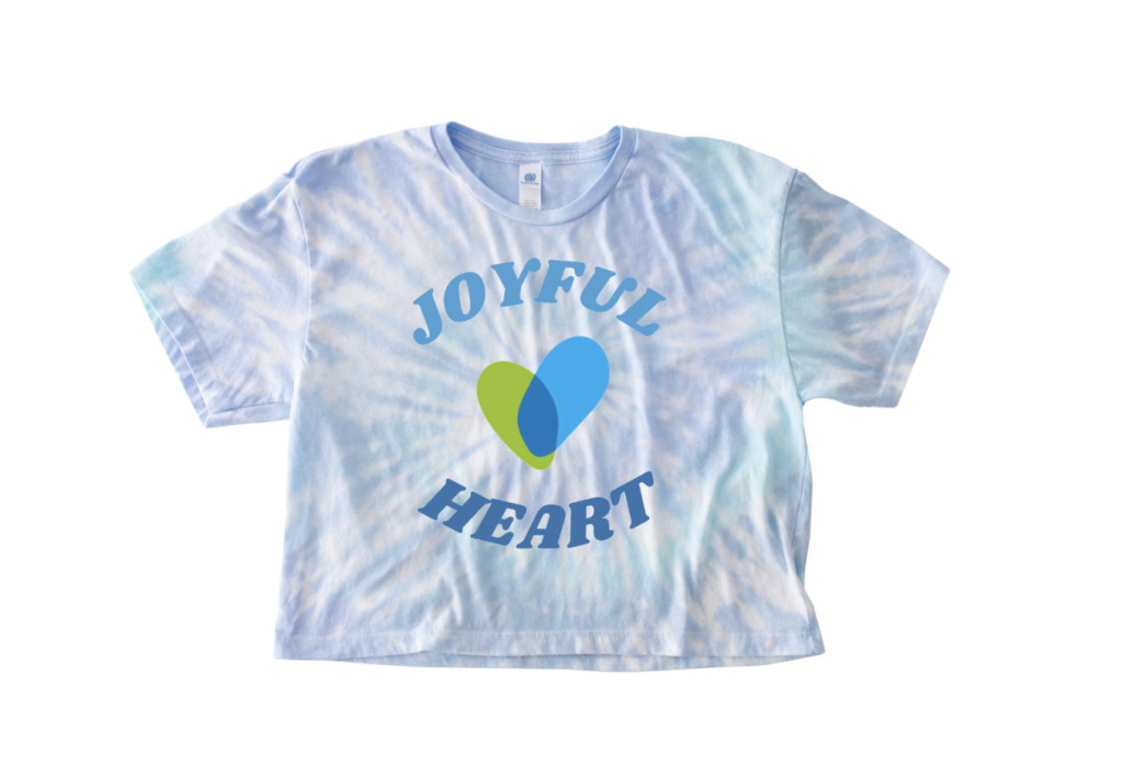 Joyful Cropped Tee | Tie Dye